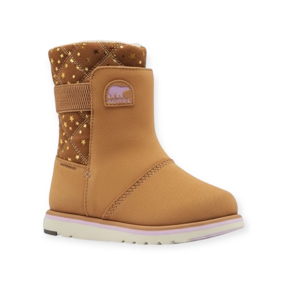 Sorel ✪ Rylee Star Waterproof Suede Fleece Lined Boot ✪ Elk Tan ✪ 37 EU 6.5M 7M - Picture 2 of 16